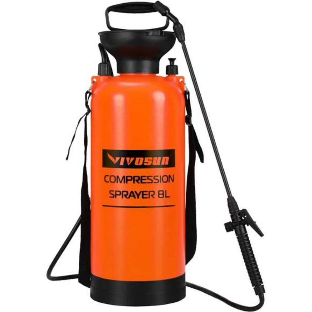 VIVOSUN 2-Gallon Pump Pressure Sprayer with Adjustable Shoulder Strap